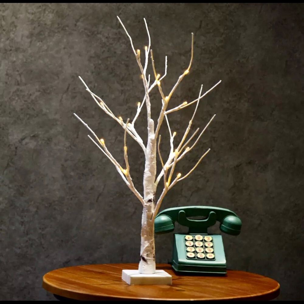 New winter birch Decorative tree 24 LED 2ft (24”)